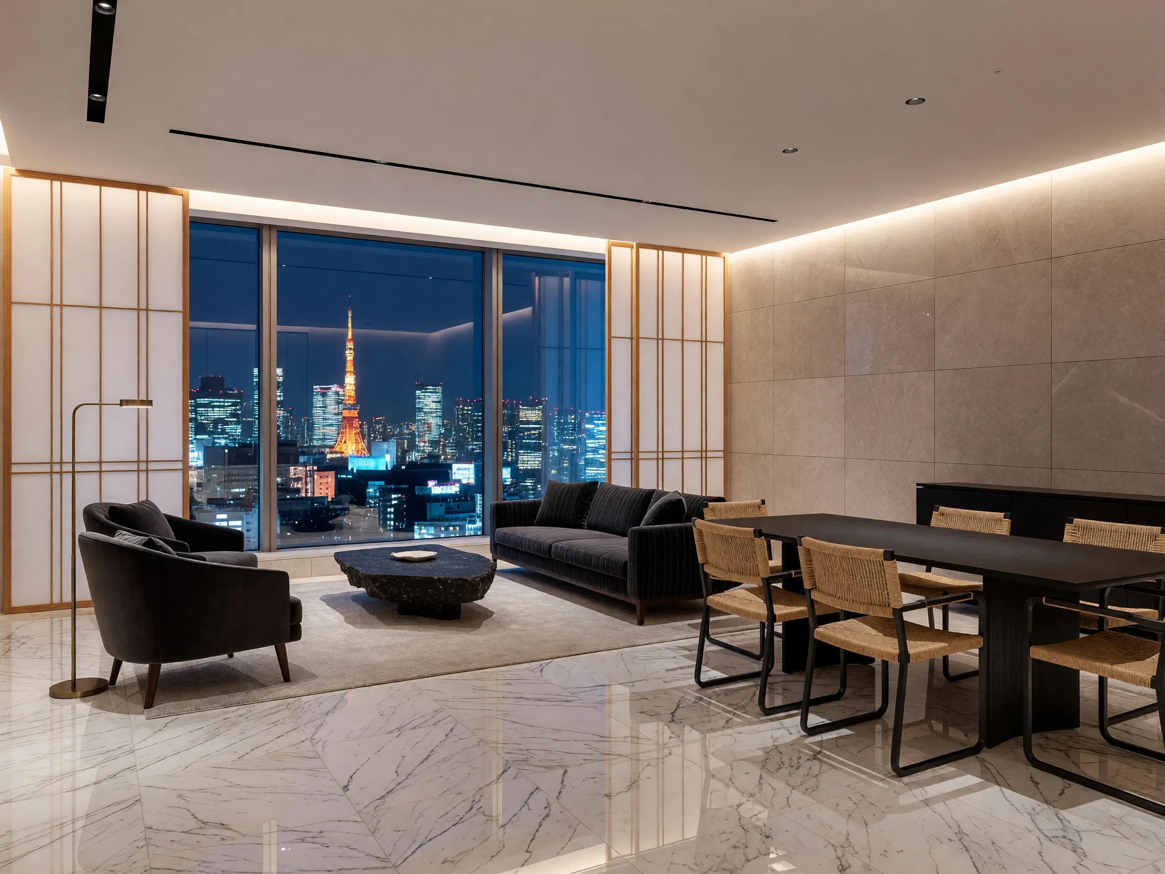Aoyama luxury penthouse apartment